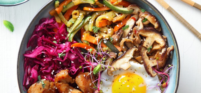 Bibimbap Coréen au Poulet Fermier Label Rouge