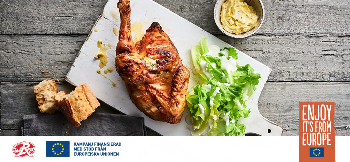 HALV KYCKLING FRÅN GRILLEN MED CITRONSMÖR